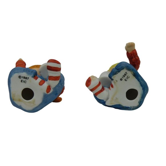 Vintage Enesco1987 EIC Figurine Boy And Girl Drinking Cocoa 2.5" - Picture 7 of 7